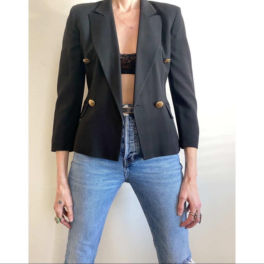 Vintage Moschino Military Blazer S/M - Picture 5 of 16